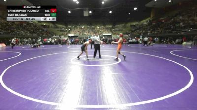 122 lbs Round Of 32 - Christopher Polanco, Coalinga vs Emir Barajas, Woodlake