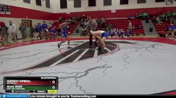 160 lbs Quarterfinal - Isaac Baer, Dike-New Hartford vs Andrew Kimball, Don Bosco