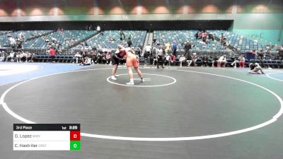 285 lbs 3rd Place - Dmarian Lopez, Western Wyoming vs Charley Hastriter, Oregon State