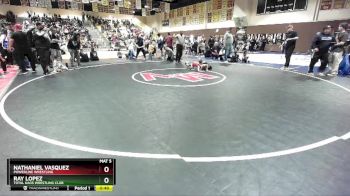 53 lbs Quarterfinal - Nathaniel Vasquez, Powerline Wrestling vs Ray Lopez, Total Kaos Wrestling Club