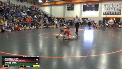 69 lbs Cons. Semi - Wyatt Gaul, Ed-Co vs Andrew Smith, Mount Vernon Wrestling Club