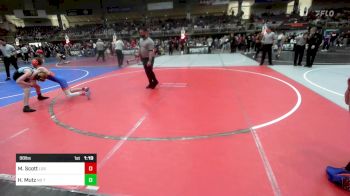 98 lbs Round Of 16 - Max Scott, Los Lunas Tigers vs Hunter Mutz, No Team