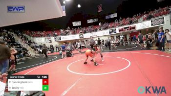 88 lbs Quarterfinal - Price Cunningham, Barnsdall Youth Wrestling vs Ryan Bailey, Tahlequah Wrestling Club