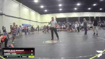 91 lbs Round 3 - Samuel Ellis Whisnant, West Side Wrestling vs Gabriel Jager, Summerville Takedown Club