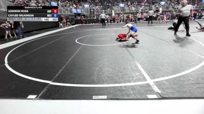 67.7-72.4 lbs Rr Rnd 1 - Addison Ross, East Kansas Eagles vs Caylee Wilkinson, Halstead Wrestling Club