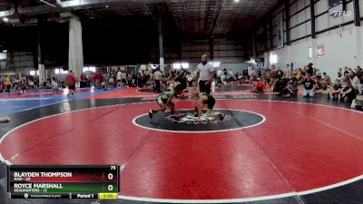 75 lbs Placement (4 Team) - Blayden Thompson, RAW vs Royce Marshall, HEADHUNTERS