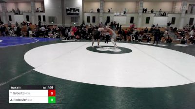 285 lbs Quarterfinal - Tristan Sybertz, Middleborough vs Jonny Radzevich, Duxbury