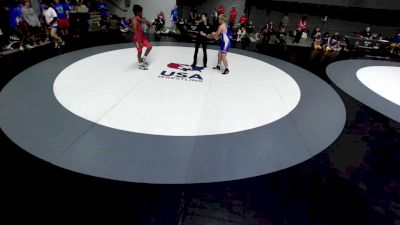190 lbs James Holiday, OCWA - Orange County Wrestling Association vs Hayden Schepsp, CMWA - Coastal Mountain Wrestling Association