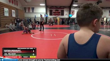 4 lbs Quarterfinal - Kayden Bergquist, Fort Madison Wrestling Club vs Axl Milligan, Keokuk Kids Wrestling Club