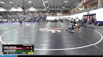 149 lbs Champ. Round 3 - Chad Muenzer, Eastern Oregon University (OR) vs Caleb Nielsen, Dickinson State (N.D.)