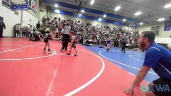 43 lbs Round Of 16 - Beckham Robinson, Miami vs Heston Hayes, Vinita Kids Wrestling