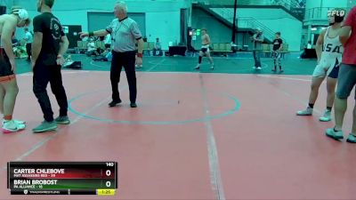 140 lbs Round 2 (6 Team) - Brian Brobost, PA Alliance vs Carter Chlebove, Mat Assassins Red