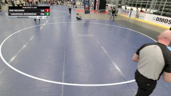 16U Girls - 130 lbs Quarters - Zoe Delgado, Florida vs Anastasia Rodnikova, Force Elite Wrestling Club