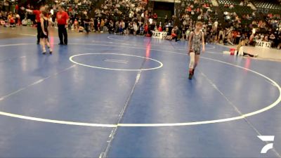82 lbs Cons. Round 3 - Cael Jones, Howells-Dodge Consolidated vs Carson Foote, Midwest Destroyers Wrestling