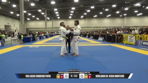 Horlando De Jesus Monteiro vs Yan Lucas Cordeiro Paiva 2026 World Master IBJJF Jiu-Jitsu Championship