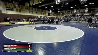 157 lbs Champ. Round 2 - Mahiro Okazaki, Torrey Pines vs Gideon Vargas, Canyon Springs