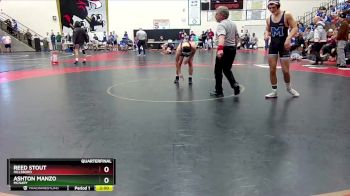 157 lbs Quarterfinal - Reed Stout, Hillsboro vs Ashton Manzo, McNary