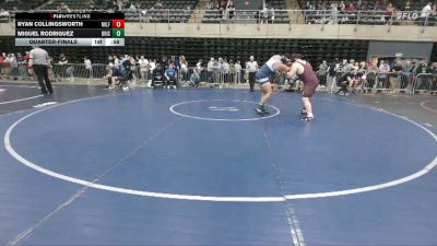 220 lbs Quarterfinal - Ryan Collingsworth, Milford vs Miguel Rodriguez, Bristol