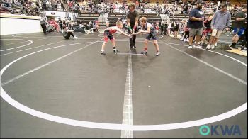 67 lbs Consi Of 4 - Cooper Jones, Harrah Little League Wrestling vs Wyatt Davis, Del City Little League Wrestling