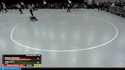 86 lbs Cons. Round 1 - Micah Weaver, Central Indiana Academy Of Wrestling vs Trig Hall, Iowa