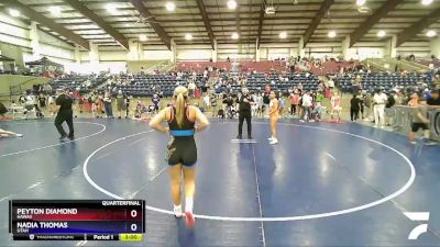 125 lbs Quarterfinal - Peyton Diamond, Hawaii vs Nadia Thomas, Utah