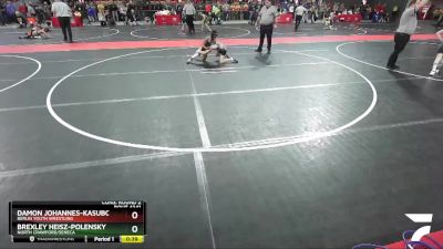 78 lbs Cons. Round 2 - Damon Johannes-Kasuboski, Berlin Youth Wrestling vs Brexley Heisz-Polensky, North Crawford/Seneca