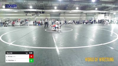 101 lbs Quarterfinal - Jett Kline, Cowboy Wrestling Club vs Declan Mohler, 3F Wrestling