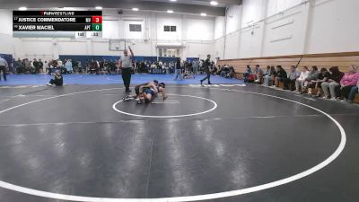 136 lbs Cons. Round 4 - Justice Commendatore, Mt. View vs Xavier Maciel, Aptos