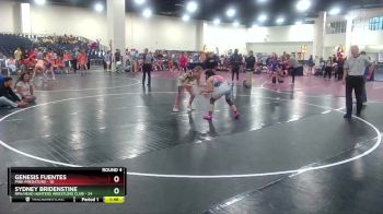 130 lbs Round 4 (8 Team) - Sydney Bridenstine, RPA/Head Hunters Wrestling Club vs Genesis Fuentes, Pink Predators