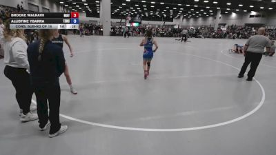 100 lbs Cons. Sub-rd Of 16 - Brooke Walrath, Mission Athletics vs Allistine Ybarra, Texas Style Wrestling Club