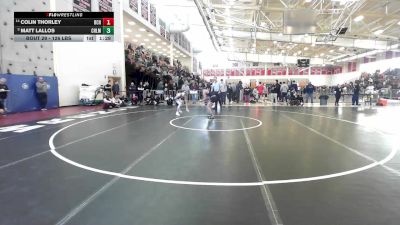 126 lbs Round Of 16 - Colin Thorley, Boston College vs Matt Lallos, Chelmsford