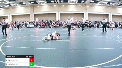 98 lbs Round Of 32 - Brayson Moore, Team Real Life vs Royce Sanchez, Wolfpack WC