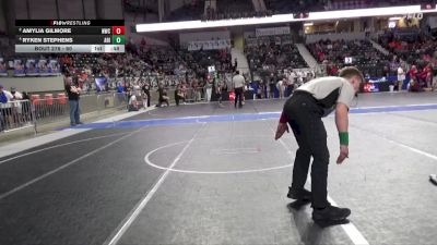 60 lbs Cons. Semi - Ryken Stephens, Abilene vs Amylia Gilmore, Norton Wrestling Club