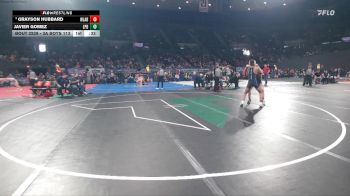 3A Boys 113 lbs Cons. Semi - Grayson Hubbard, Willamina Boys vs Javier Gomez, La Pine Boys