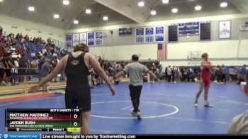 170 lbs Cons. Round 4 - Matthew Martinez, Fullerton Union High School Wr vs Jayden Bush, San Fernando High School Wrest