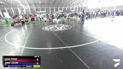 127 lbs Quarterfinal - Alina Tovar, AZ vs Avery Colvin, UT