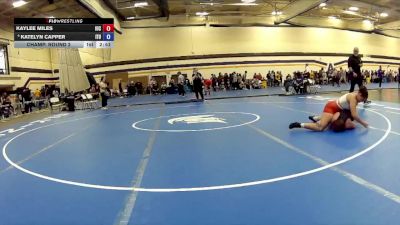 160 lbs Champ. Round 2 - Kaylee Miles, Indiana University Club vs Katelyn Capper, Indiana Tech University