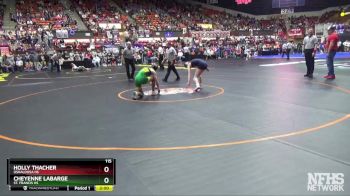 115 lbs Champ. Round 1 - Holly Thacher, Oskaloosa HS vs Cheyenne LaBarge, St. Francis HS