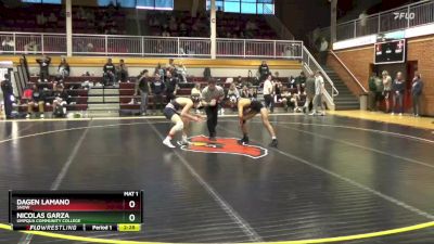 125 lbs 3rd Place Match - Nicolas Garza, Umpqua Community College vs Dagen Lamano, Snow