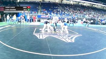 Girls-130 lbs Quarterfinal - Lydia Stevens, Yale (Girls) vs Avery Lynch, Plainwell (Girls)
