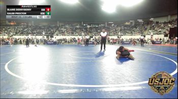 119 lbs Round Of 32 - Blaine Derryberry, Team Nomad vs Kaleb Proctor, Henryetta Knights Wrestling Club