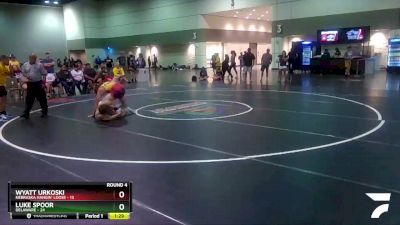 160 lbs Round 4 (6 Team) - Luke Spoor, Delaware vs Wyatt Urkoski, Nebraska Hangin` Loose