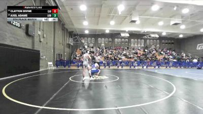 165 lbs 5th Place Match - Clayton Divine, Caruthers vs Axel Adame, Lompoc