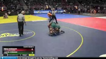 II-189 lbs Champ. Round 2 - Beau Hodgson, Cold Spring Harbor vs Justin Soriano, Clarke
