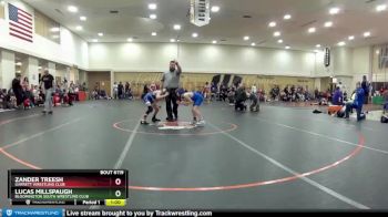 77 lbs Cons. Round 1 - Lucas Millspaugh, Bloomington South Wrestling Club vs Zander Treesh, Garrett Wrestling Club