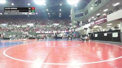 200 lbs 3rd Place Match - Caleb Werner, Fergus Wrestling Club vs Dylan Anderton, Snake River Wrestling Club