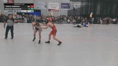 132 lbs Champ. Rd Of 32 - Reece Vendegna, Askren Wrestling Academy vs Rudolph Henninger, 3F