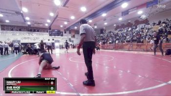 130 lbs Cons. Semi - Hailey Liu, Northgate vs Evie Rhoe, Castro Valley
