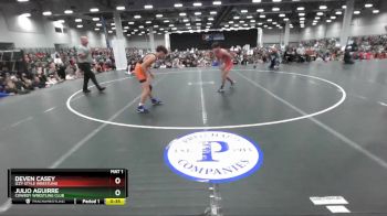 132 lbs Cons. Semi - Deven Casey, Izzy Style Wrestling vs Julio Aguirre, Cowboy Wrestling Club