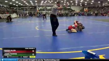 132 lbs Cons. Round 2 - Jaden Thomas, Thomas Dale vs Matox Allen, Grassfield